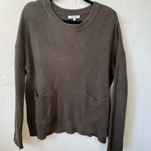 Madewell Ribbed Green Sweater